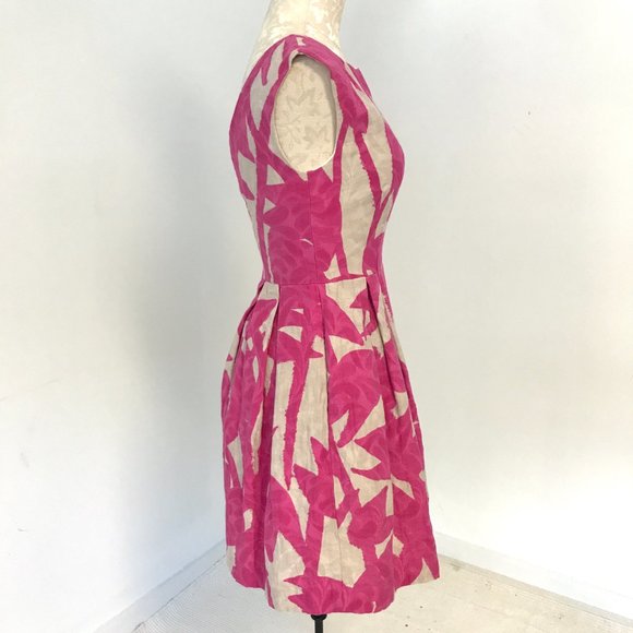 Shoshanna 4 Floral Print Sundress Pink & Cream - Picture 3 of 10